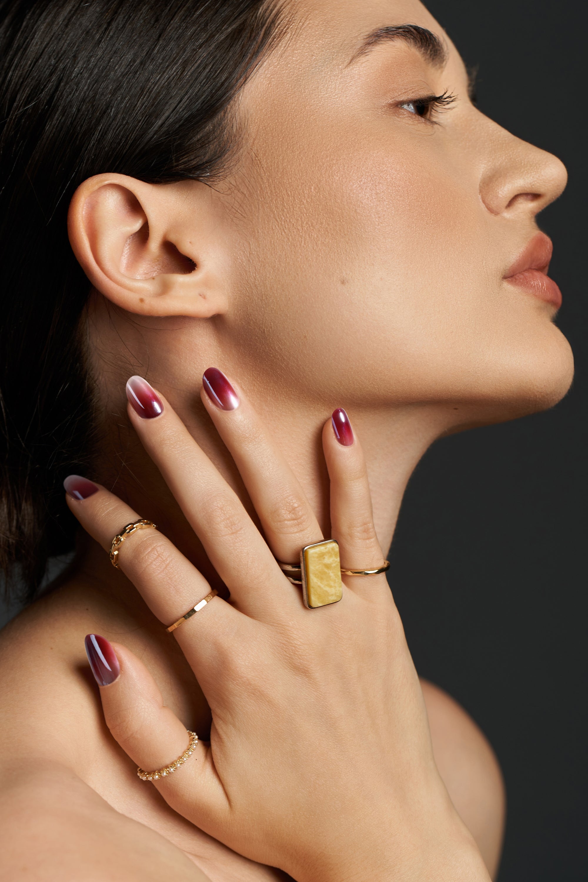 Wine Frost | Soft & Durable Press-On Nails