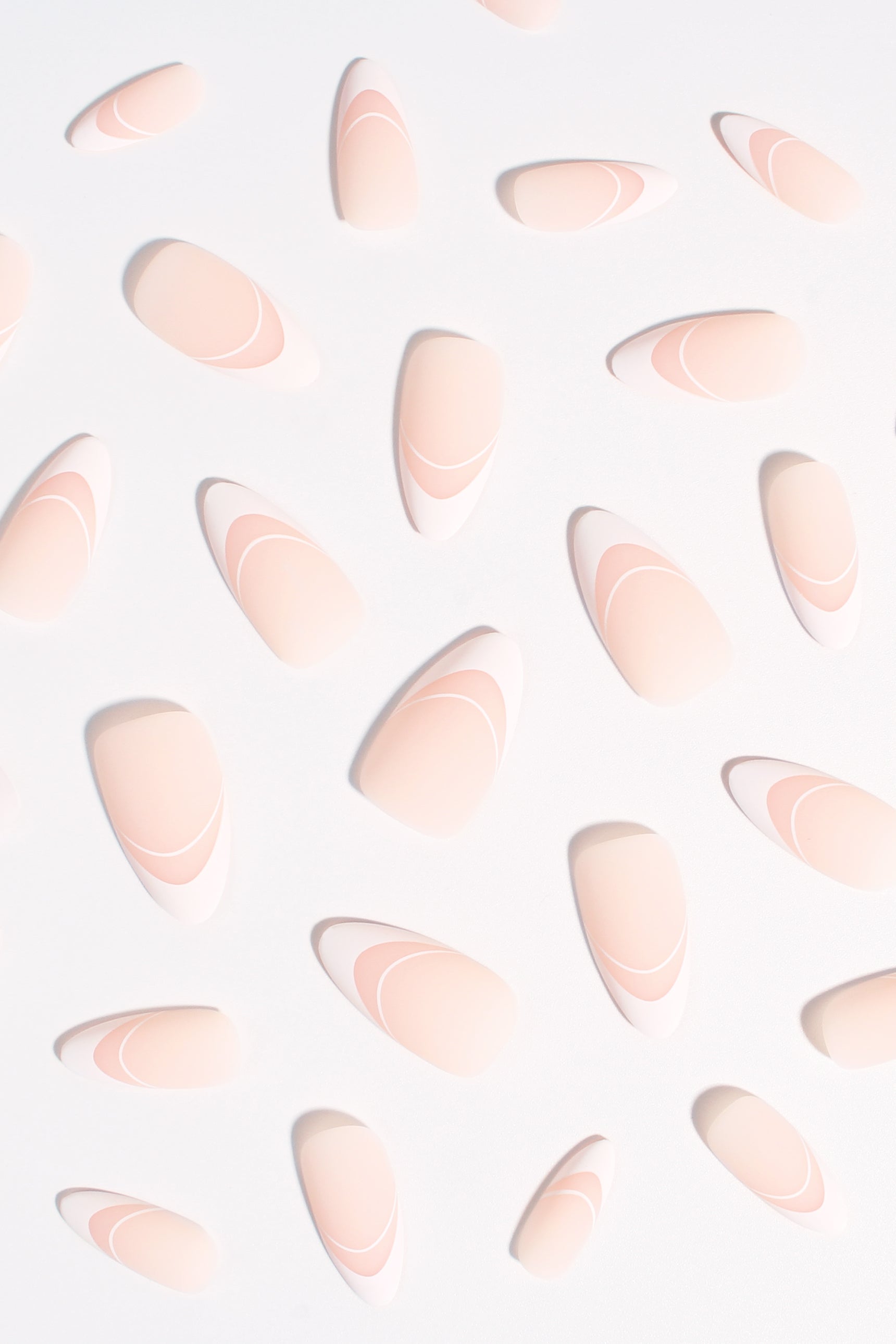 Pure Crescent | Soft & Durable Press-On Nails
